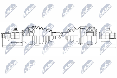 NPWPL036 NTY Приводной вал