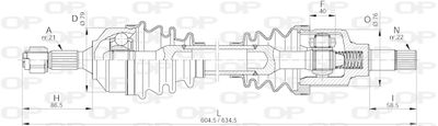 DRS619700 OPEN PARTS Приводной вал