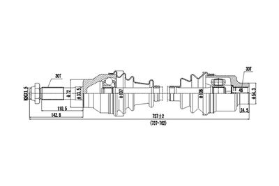 DDS235010 DYNAMATRIX Приводной вал