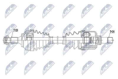 NPWCT103 NTY Приводной вал
