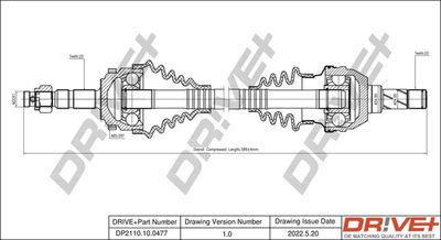 DP2110100477 Dr!ve+ Приводной вал
