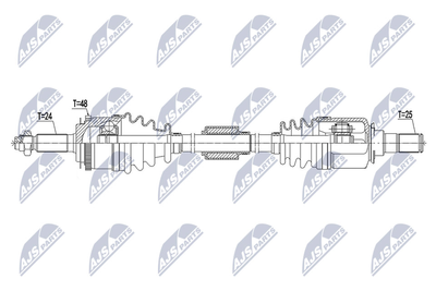 NPWHY551 NTY Приводной вал