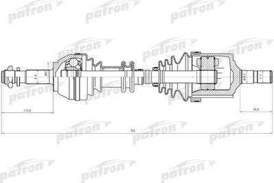 PDS0082 PATRON Приводной вал