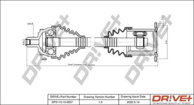 DP2110100057 Dr!ve+ Приводной вал