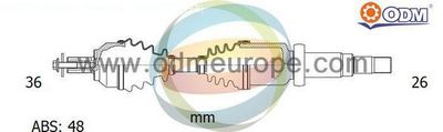 18152411 Multiparts Приводной вал