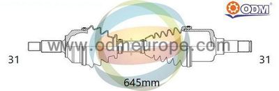 18051680 Multiparts Приводной вал