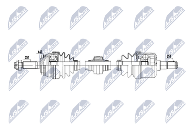 NPWHY613 NTY Приводной вал