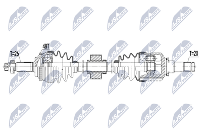 NPWTY139 NTY Приводной вал