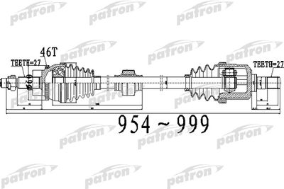 PDS0493 PATRON Приводной вал