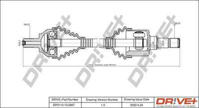 DP2110100367 Dr!ve+ Приводной вал