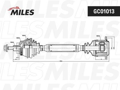 GC01013 MILES Приводной вал