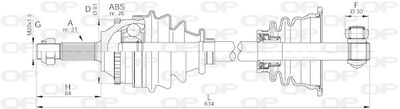 DRS607200 OPEN PARTS Приводной вал