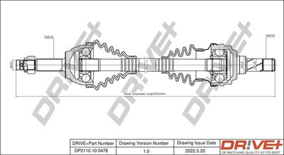 DP2110100478 Dr!ve+ Приводной вал