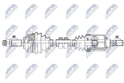 NPWNS068 NTY Приводной вал