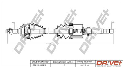 DP2110100210 Dr!ve+ Приводной вал
