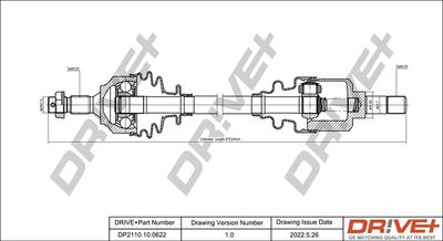 DP2110100622 Dr!ve+ Приводной вал