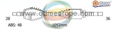 18012721 Multiparts Приводной вал