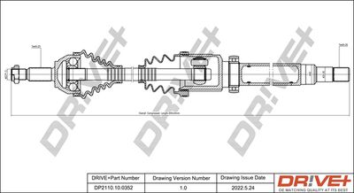 DP2110100352 Dr!ve+ Приводной вал