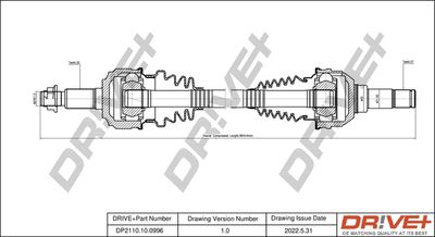 DP2110100996 Dr!ve+ Приводной вал