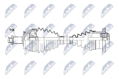 NPWVW093 NTY Приводной вал