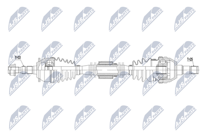 NPWPL067 NTY Приводной вал