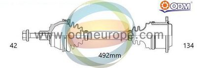 18213490 Multiparts Приводной вал