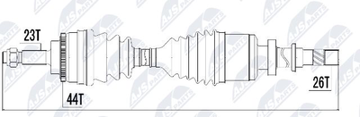 NPWRE018 NTY Приводной вал