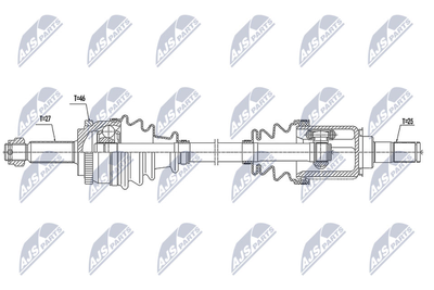 NPWKA368 NTY Приводной вал