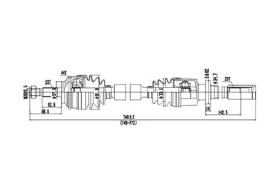 DDS250313 DYNAMATRIX Приводной вал