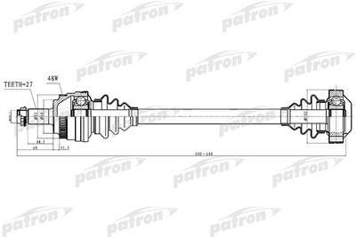 PDS0249 PATRON Приводной вал