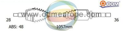 18012421 Multiparts Приводной вал