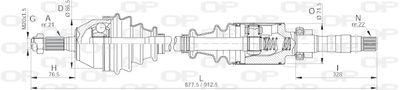 DRS601900 OPEN PARTS Приводной вал