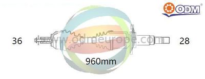 18152940 Multiparts Приводной вал