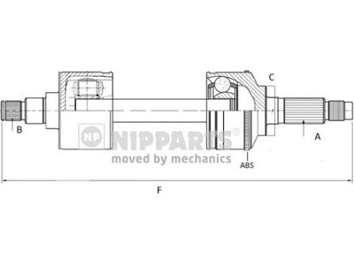 N2811012 NIPPARTS Приводной вал