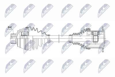 NPWAU013 NTY Приводной вал