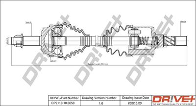 DP2110100650 Dr!ve+ Приводной вал