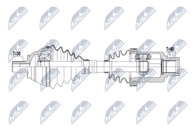 NPWVW127 NTY Приводной вал