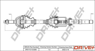 DP2110100258 Dr!ve+ Приводной вал