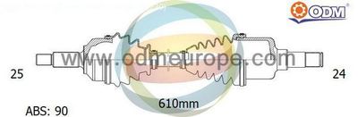 18161452 Multiparts Приводной вал