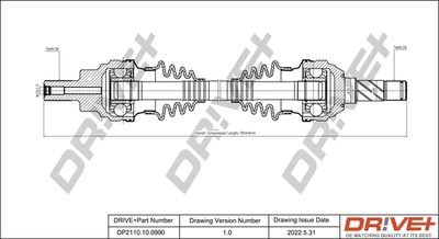 DP2110100990 Dr!ve+ Приводной вал