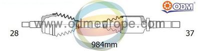 18166030 Multiparts Приводной вал