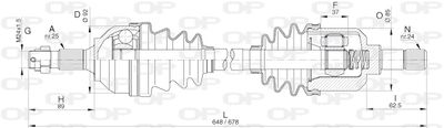 DRS629300 OPEN PARTS Приводной вал