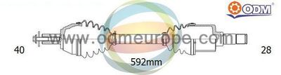 18015020 Multiparts Приводной вал