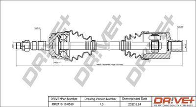 DP2110100530 Dr!ve+ Приводной вал