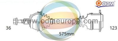 18216490 Multiparts Приводной вал