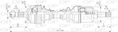 DRS625600 OPEN PARTS Приводной вал