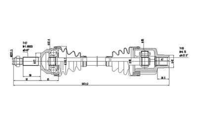 DDS218005 DYNAMATRIX Приводной вал