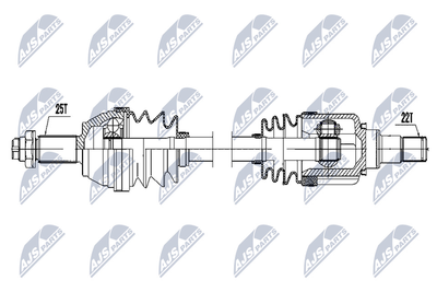 NPWFR079 NTY Приводной вал