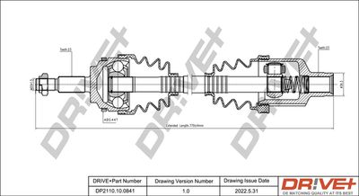 DP2110100841 Dr!ve+ Приводной вал