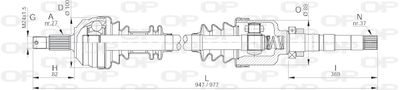 DRS605100 OPEN PARTS Приводной вал